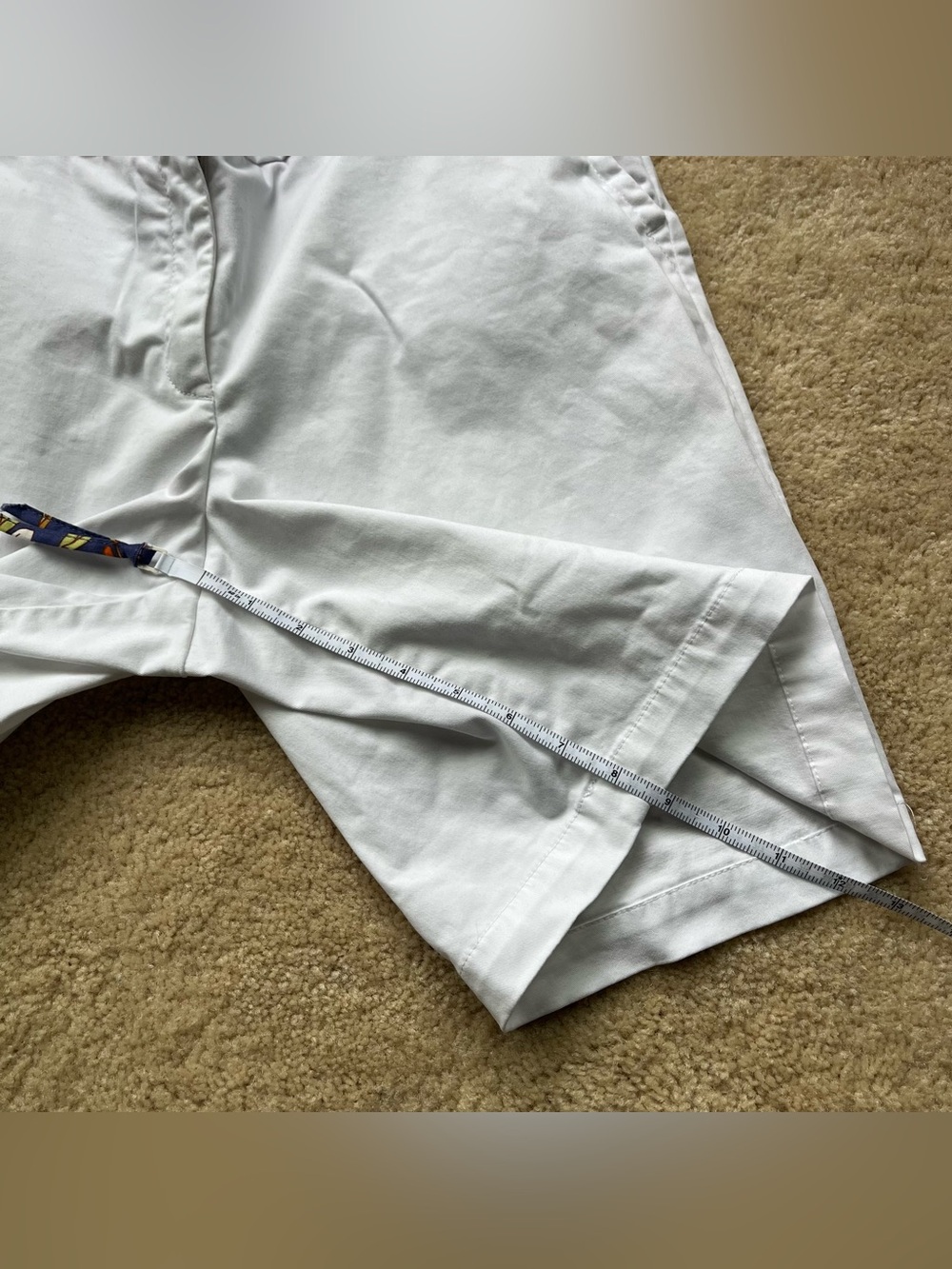 Crown & Ivy Women’s White Caroline Chino Shorts - Size 10 - VGUC - Stretch - Picture 8 of 8